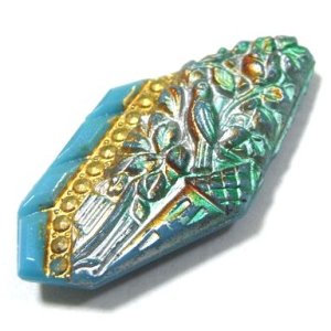 画像: Antique Art Deco Bird's Paradise Stone