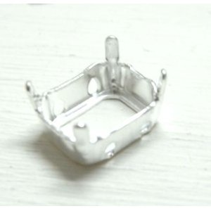 画像: Silver Plated Sew on Setting Octagon10*8mm(OB)