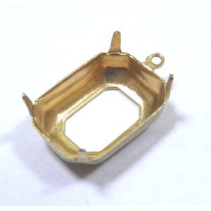 画像: 1ring Brass Octagon Setting 18*13mm