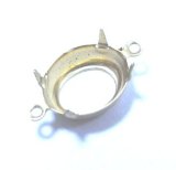 画像: 2ring Brass Oval Setting(OB) for 12*10mm