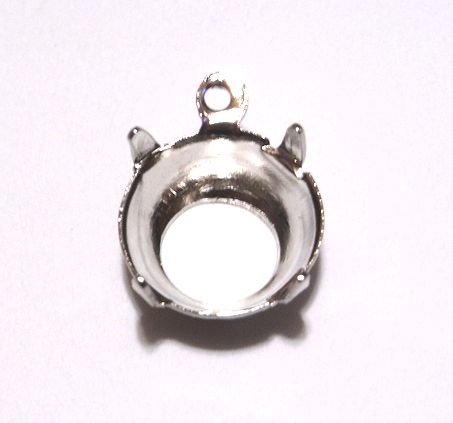 画像1: 1ring Silver Plated Round Setting for 47ss(CB)