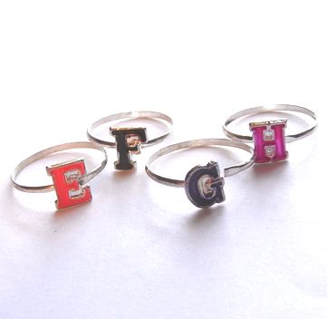 画像1: Vintage Alphabet Ring 