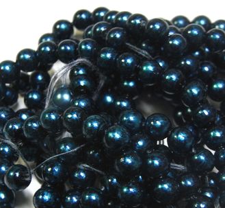 画像1: Metalic Blue Pearl 4mm (10個入り）