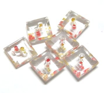 画像1: Square Sew on Beads