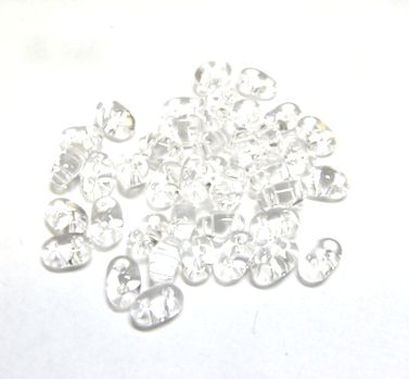 画像1: Crystal Twin Hole Seed Beads(40個入り）