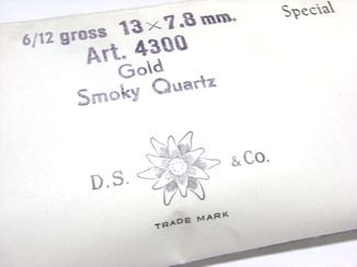 画像: Art.4300 Smoky Quarts 13*7.8mm(5個入り)