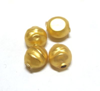 画像1: Gold Round Souffle 5mm （2個入り）