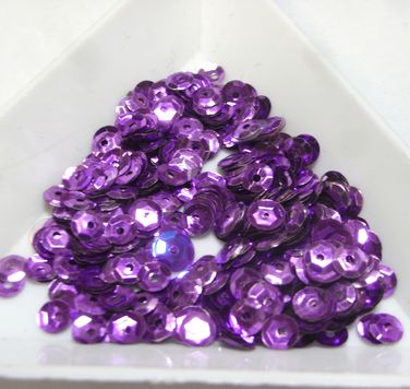 画像1: Metal Purple Round Sequins