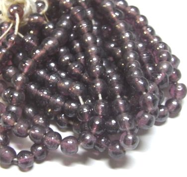 画像1: Amethyst Luster Round Beads 3mm (10個入り）