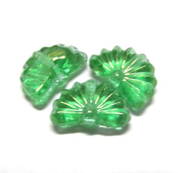 画像1: Green AB Fan Beads