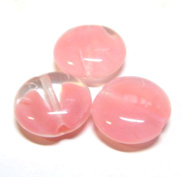 画像1: Rose Givre Tablet Beads 10mm