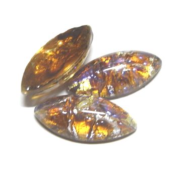 画像1: Topaz Opal Navette 15*7mm