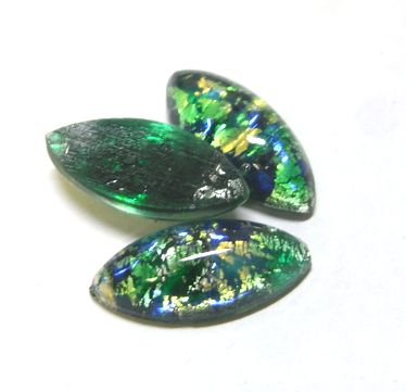 画像1: Emerald Opal Navette 15*7mm