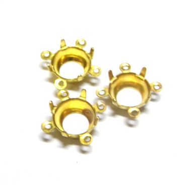 画像1: 4ring Brass Round Setting dor 29ss(2個入り）