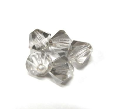 画像1: Silver Sade Bicone Beads 6mm (5個入り）