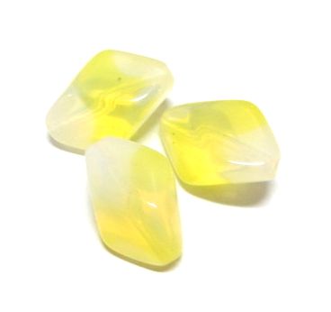 画像1: Yellow Sabrina Beads 19*10mm