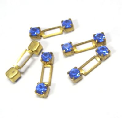 画像1: Sapphire Rectangle Parts 12*3mm