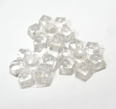 画像1: Crystal AB Flower Beads