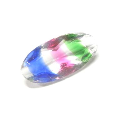 画像1: Iris Glass Oval 13.7*6.5mm