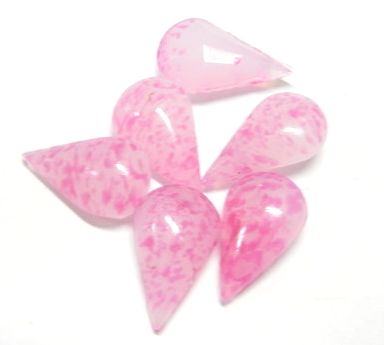 画像1: Pink Spot Drop 13*8mm(5個入り）