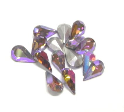 画像1: Art.4300 Lt.Amethyst AB 8*4.8mm (10個入り） 