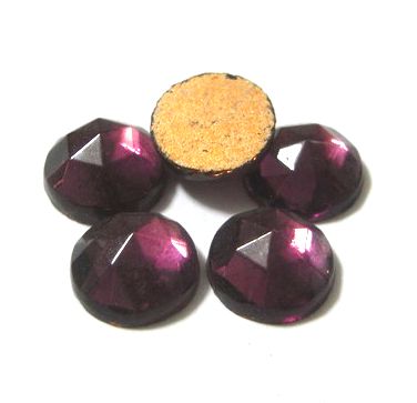 画像1: Amethyst Rose Cut Round 9mm (5個入り）