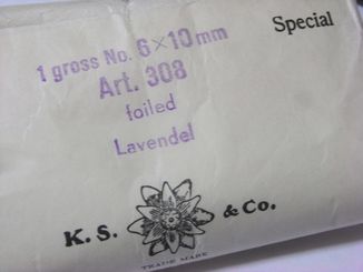 画像: Art.308 Lavendel 10*6mm (5個入り）