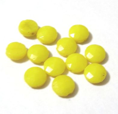 画像1: Opaque Yellow Nailhead 6mm (10個入り）