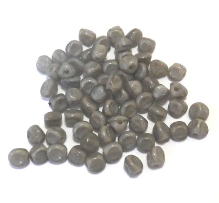 画像1: Gray Textured Beads 3mm (20個入り）