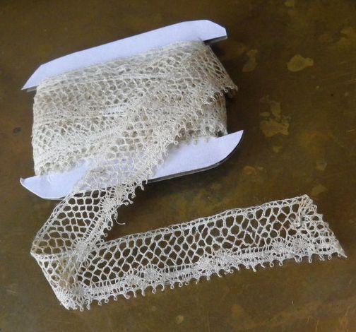 画像1: Antique Lace Ivory 13mm x 200cm