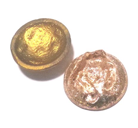 画像1: Pink and Gold Rose Stone 21mm