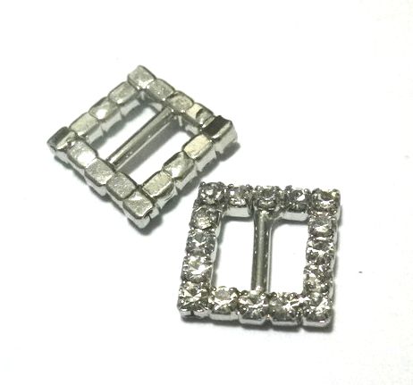 画像1: Vintage Square Paste Buckle 12mm