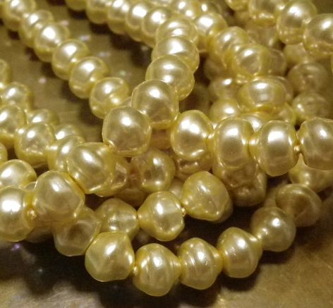 画像1: Cream Braoque Pearl Beads 6mm (20個入り）