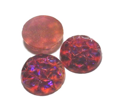 画像1: Red Rocky Dragon's Breath Round Stone 15mm