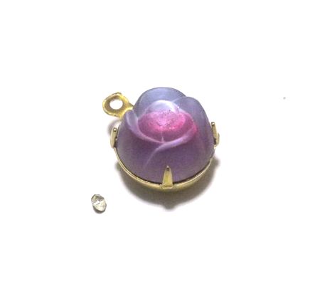 画像2: Froseted Amethyst/Rose Rose FB Stone 10mm(セット済み）