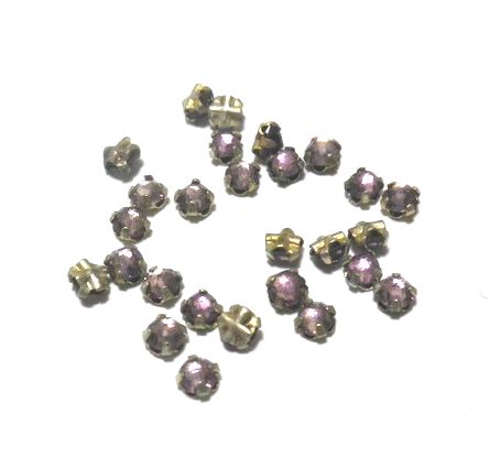 画像1: Lt.Amethyst Rose Cut Rosemontee 2.5mm (10個入り）