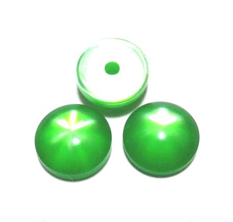 画像1: Green Round Star FB Rsein Stone 10mm  (2個入り)