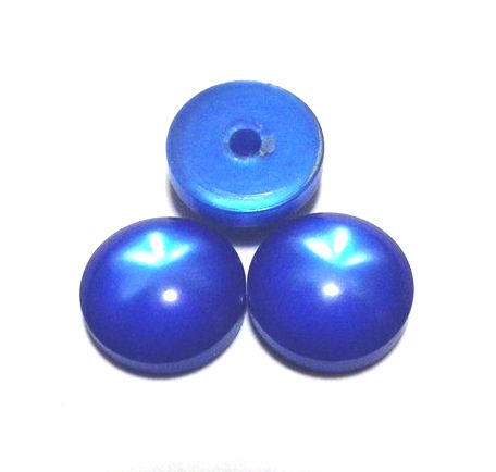 画像1: Blue Round Star FB Rsein Stone 10mm  (2個入り)