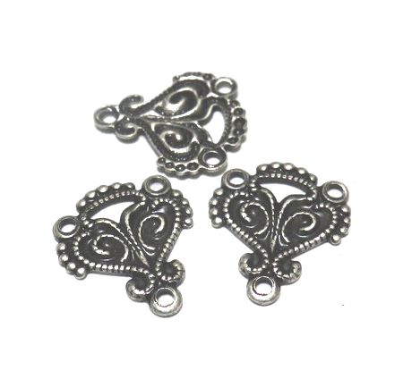 画像1: AS Art Nouveau Connector 13.5*11.5mm(2個入り）