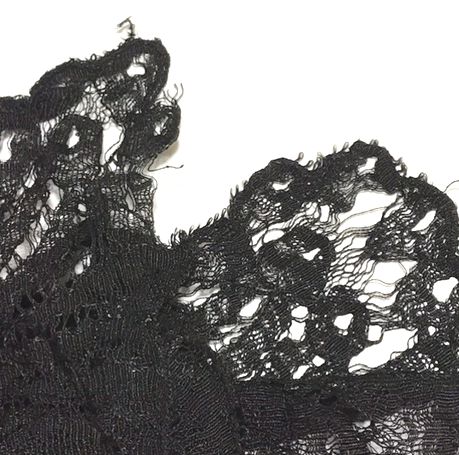 画像3: French Antique Black Lace 40cm×200cm