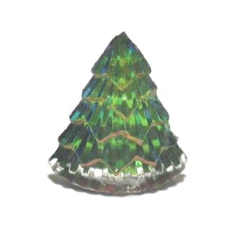 画像1: Vitrail Medium Chistmas Tree Shaped FB Stone 15.5*14mm