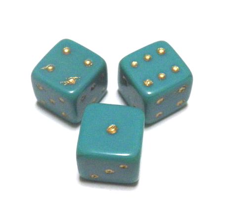 画像1: Green Dice Stoen (3個入り)