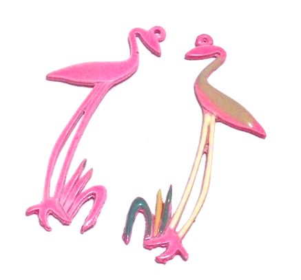 画像1: Enamel　Flamingo Charm 58*24mm