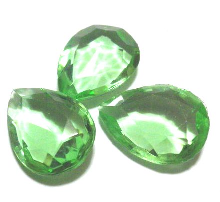 画像1: Peridot Pear 18*13mm  (2個入り）