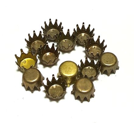 画像1: Brass Craown Setting for 29ss (20個入り）