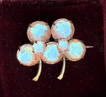 画像1: Antique Double Shamrock Brooch