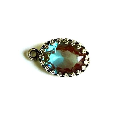 画像3: Antique Saphiret Oval (unfoiled、セット済み）12.5*10mm