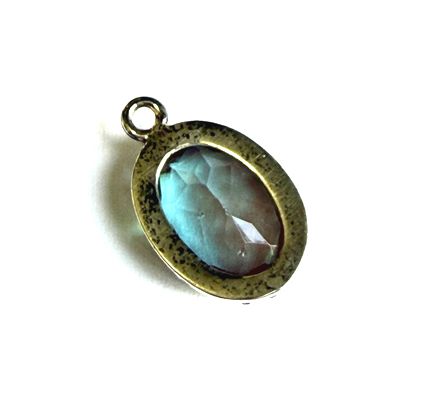画像4: Antique Saphiret Oval (unfoiled、セット済み）12.5*10mm