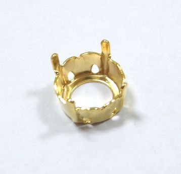 画像1: Gold Plated Sew On Setting 47ss