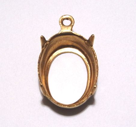 画像1: 1ring Brass Oval 14*10mm